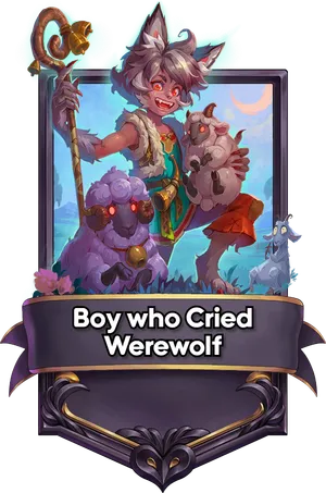 Boy who Cried Werewolf captain card art