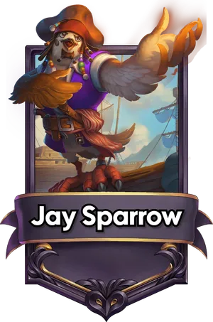 Jay Sparrow captain card art