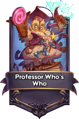 Professor Who's Who captain card art