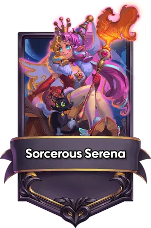 Sorcerous Serena captain card art